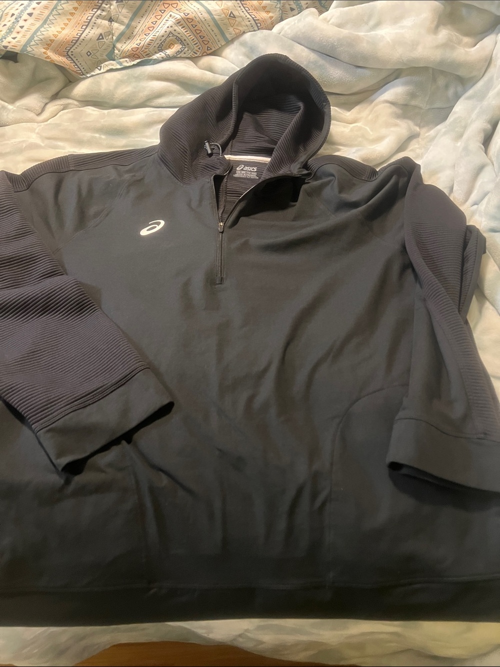 ASICS Black Half-Zip Performance Pullover